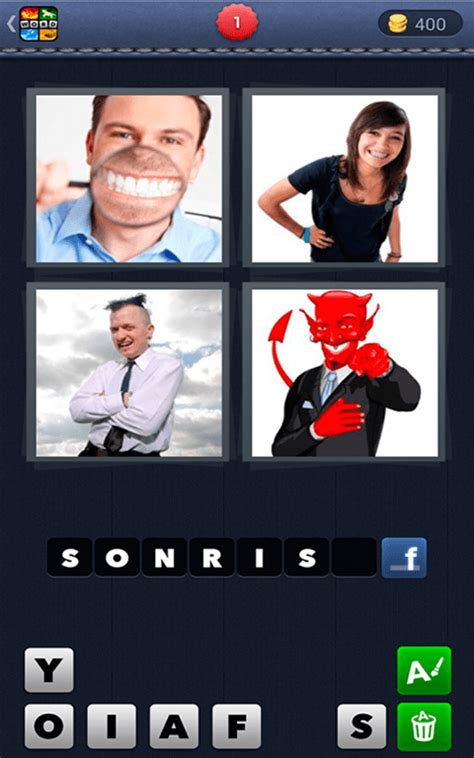 4 fotos 1 palabra 3 letras respuestas